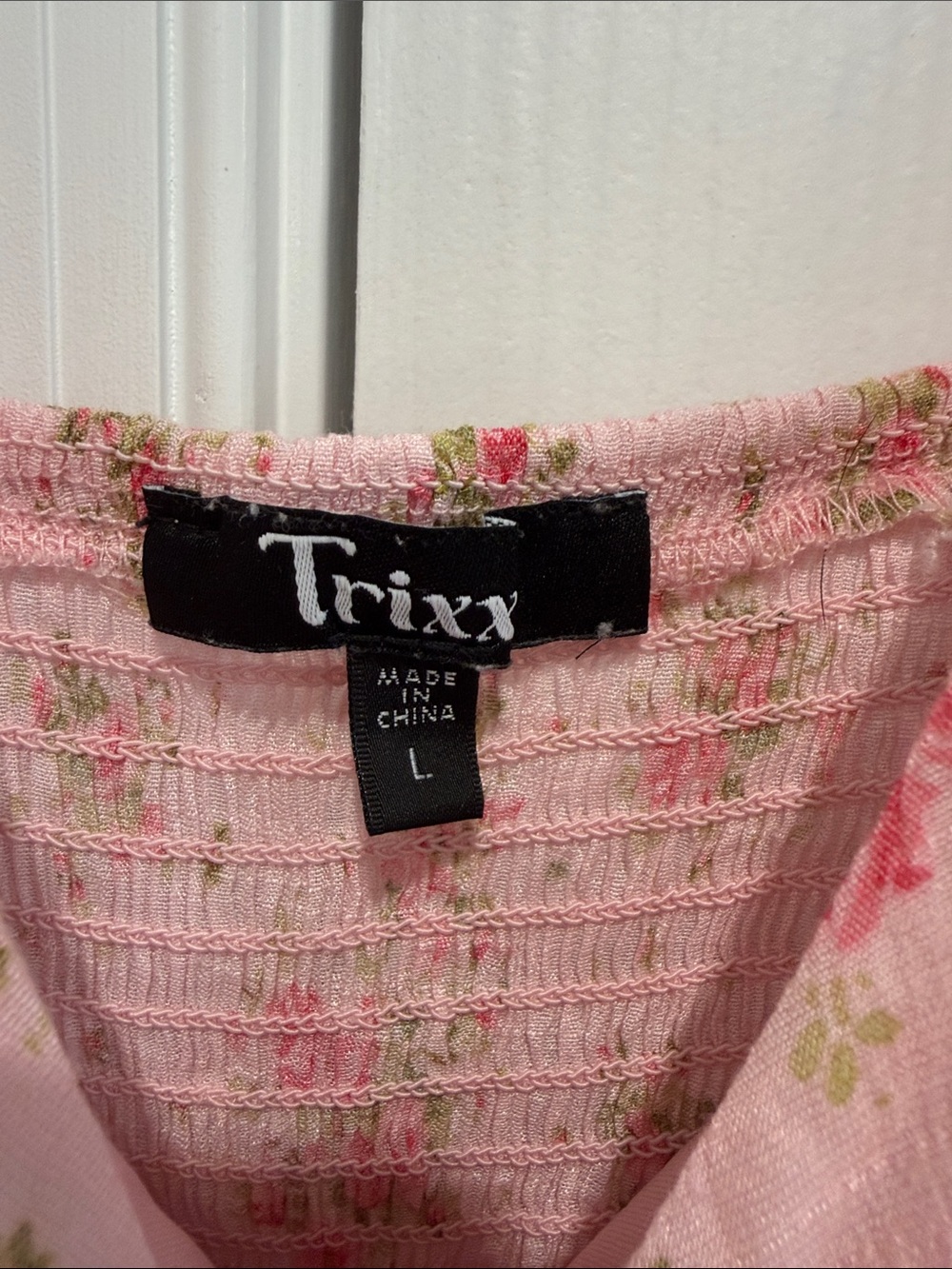 Pink Floral Tiered Dress - Picture 2 of 3